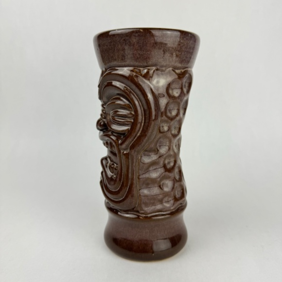 RARE Munktiki EEK Vintage Tiki Mug 7” Brown Drip Glaze 2001 #80 Paul Nielsen - Picture 3 of 10